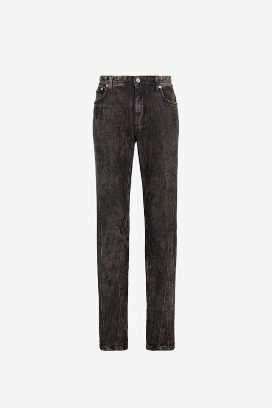 RC Faded Slim-Fit Jeans Black PNJ240-DN014