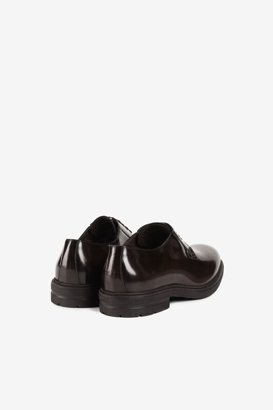 RC RC Monogram Patent-Leather Oxford Shoes RC RC Monogram Patent-Leather Oxford Shoes Dark brown JSS00U-PZ243