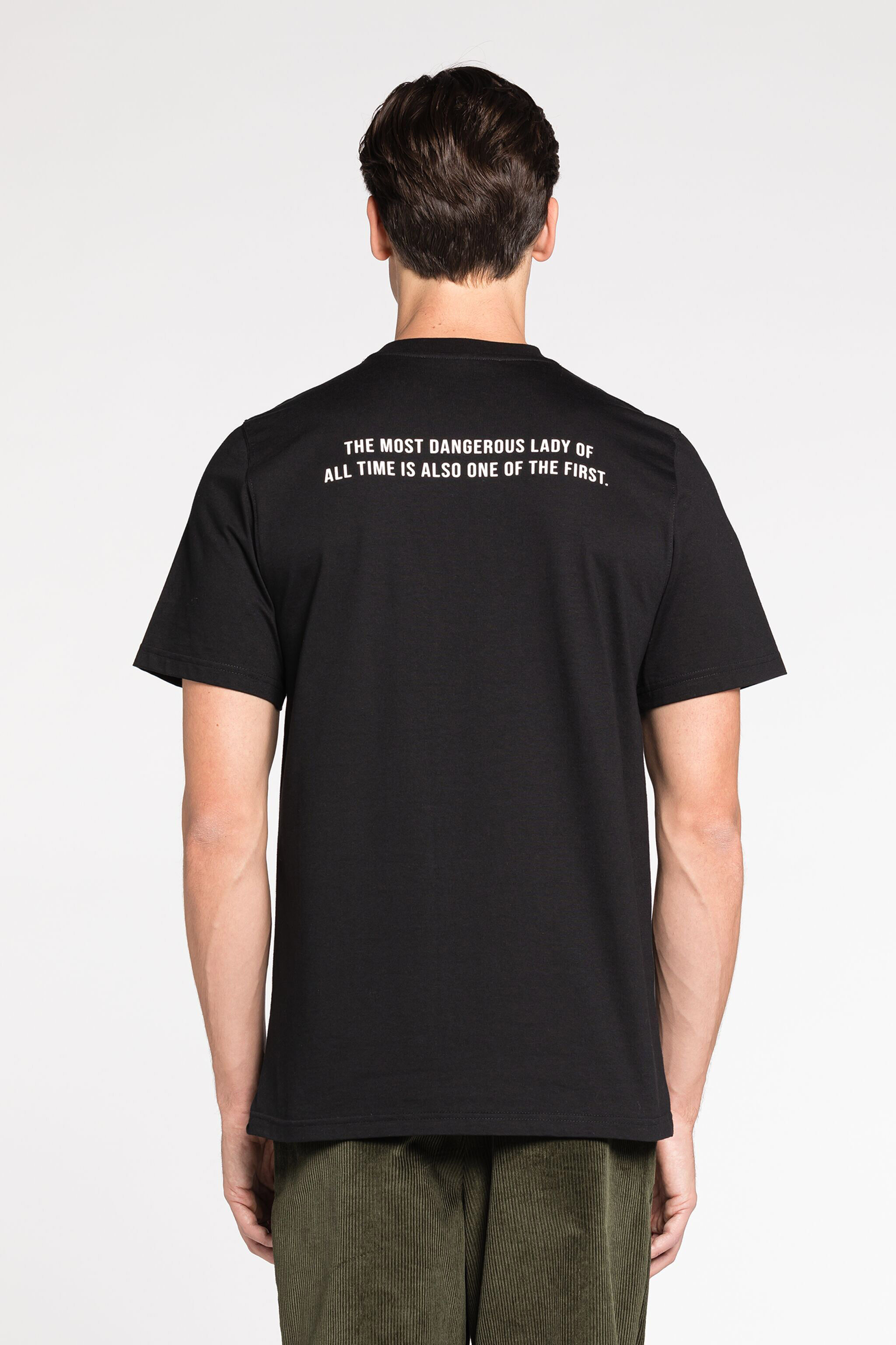 RC Camiseta con estampado gráfico Negro RRT61J-JD555