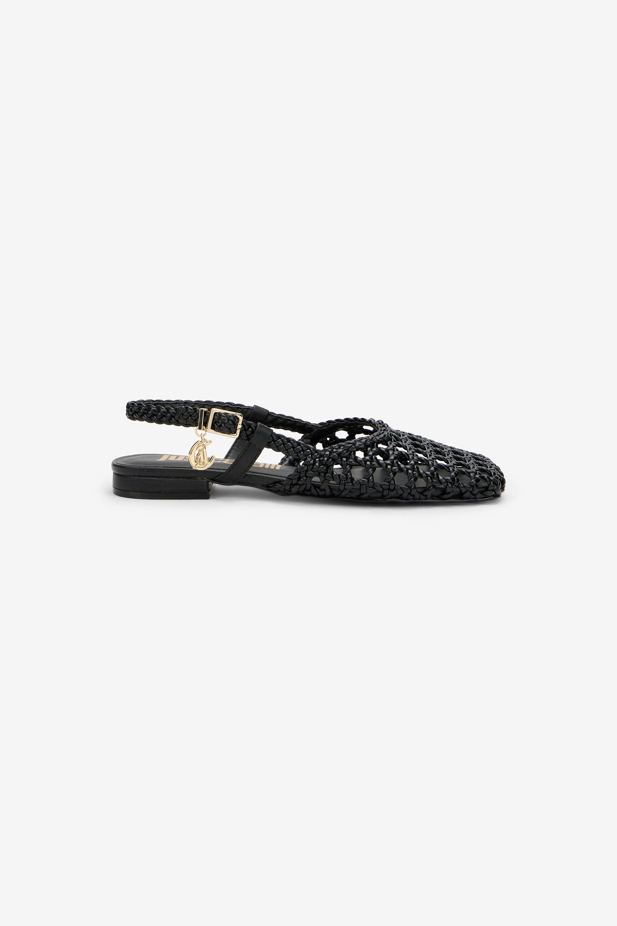JC Escarpin Slingback au Design Tressé JC Escarpin Slingback au Design Tressé BLACK WFS105-WF343