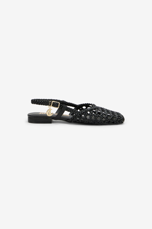 JC Escarpin Slingback au Design Tressé JC Escarpin Slingback au Design Tressé BLACK WFS105-WF343