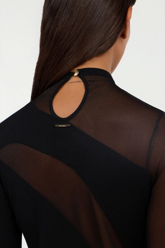 JC Pullover in Schwarz mit zweifarbigem Muster BLACK VFM041-VF297