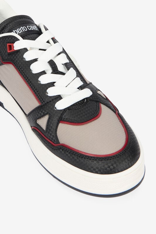 RC White and Black Sneakers with Mirror Snake Monogram RC White and Black Sneakers with Mirror Snake Monogram Black/White URS057-ABC01