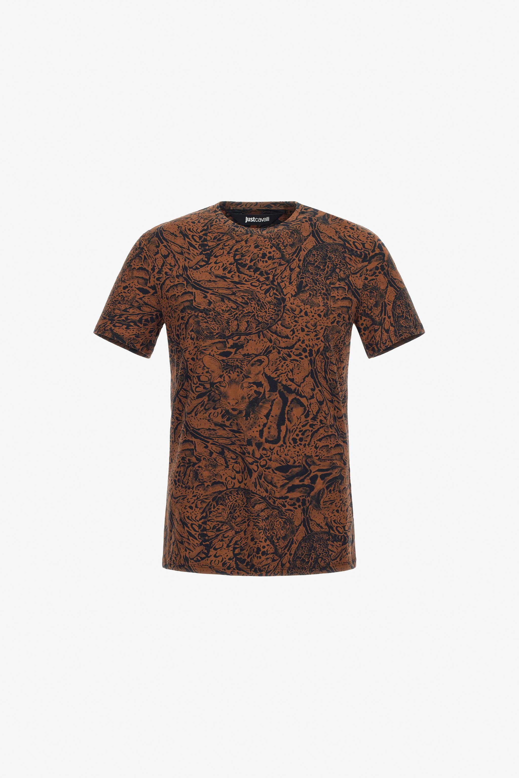 JC Just Cavalli T-shirt Brown TFT027-TF044