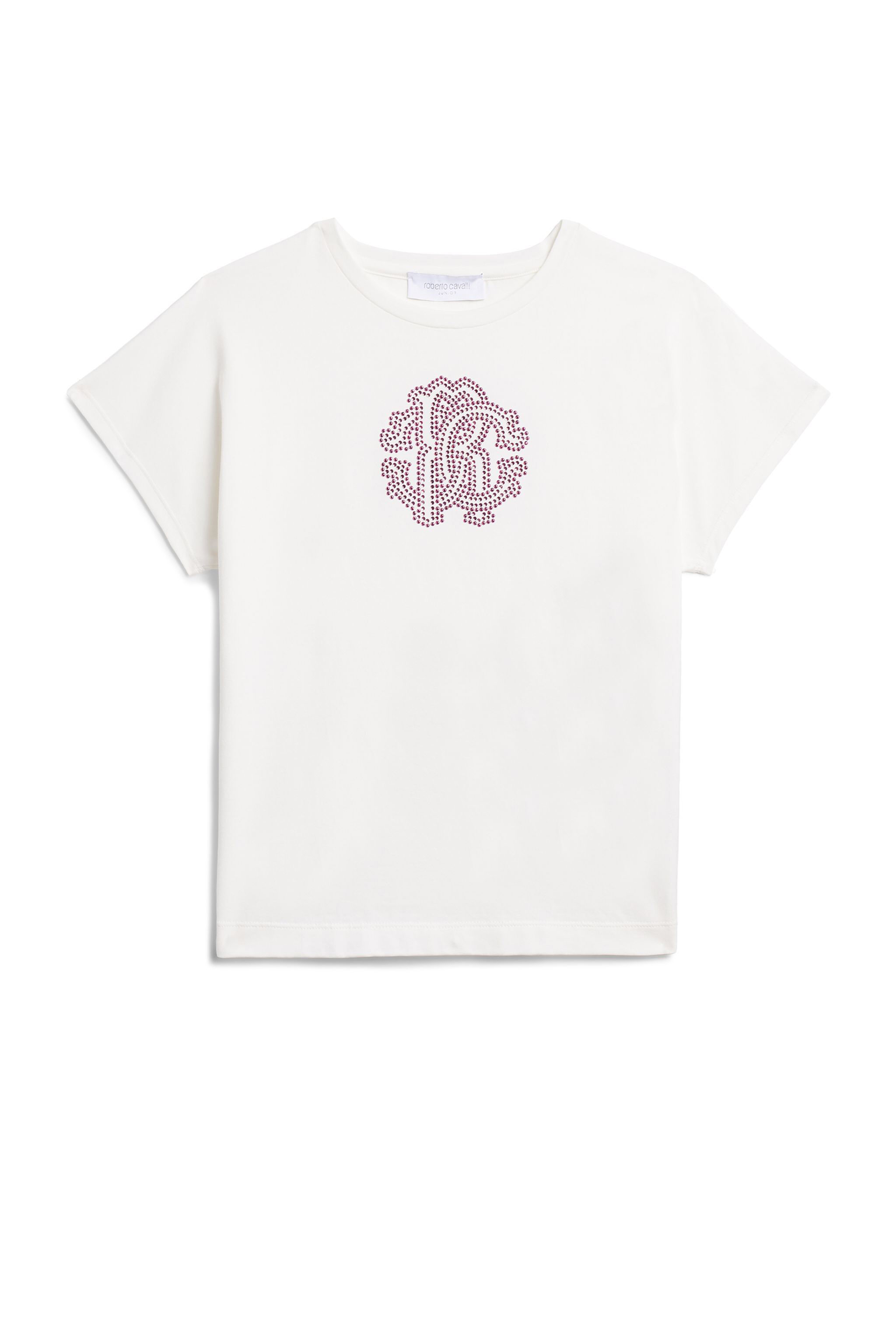 JU Crystal RC logo T-shirt MILKY WHITE IJT613-JV025