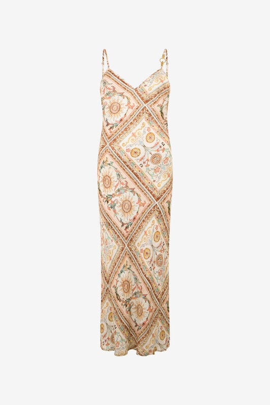 JC Persian Tarot Print Slip Dress SHIFTING SAND WFT310-WF708