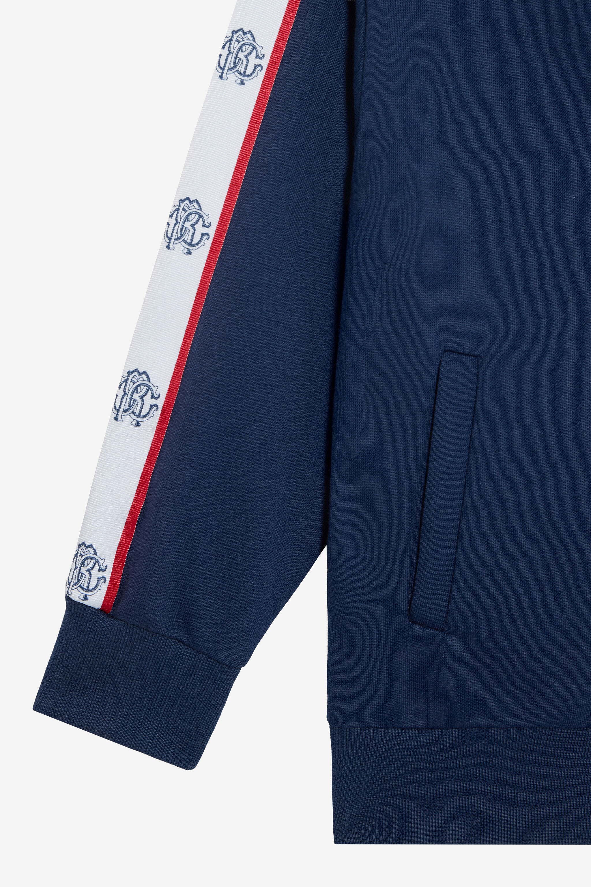 JU Blue Sweatshirt with RC Monogram NAVY VJT68F-CF050
