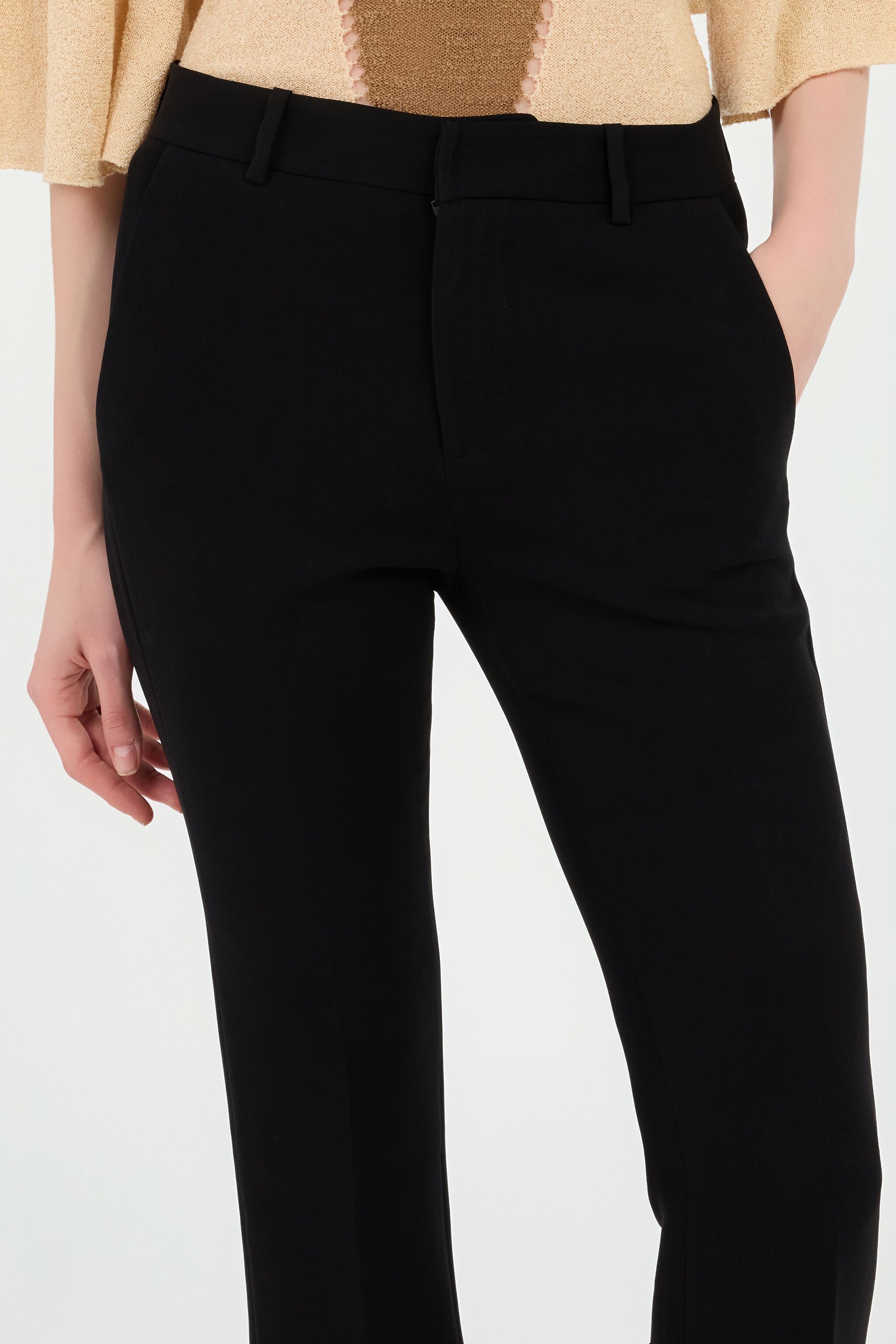 RC Pantaloni Svasati Neri Con Monogram Rc RC Pantaloni Svasati Neri Con Monogram Rc NERO 191101 PST21U-KZ002