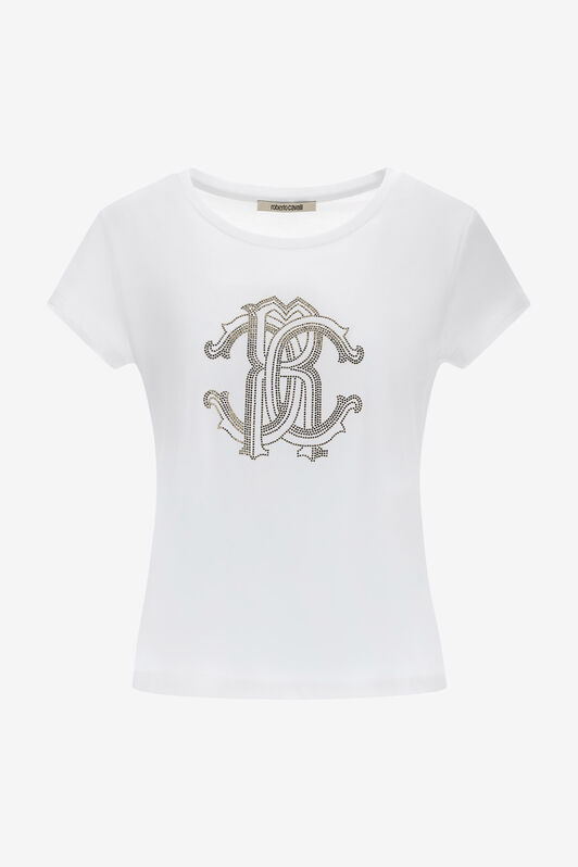 RC T-shirt with Monogram Mirror Snake RC T-shirt with Monogram Mirror Snake White NOT60V-JD060