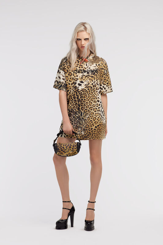 RC Jaguar Skin print dress Light Brown SKT12A-3PG34