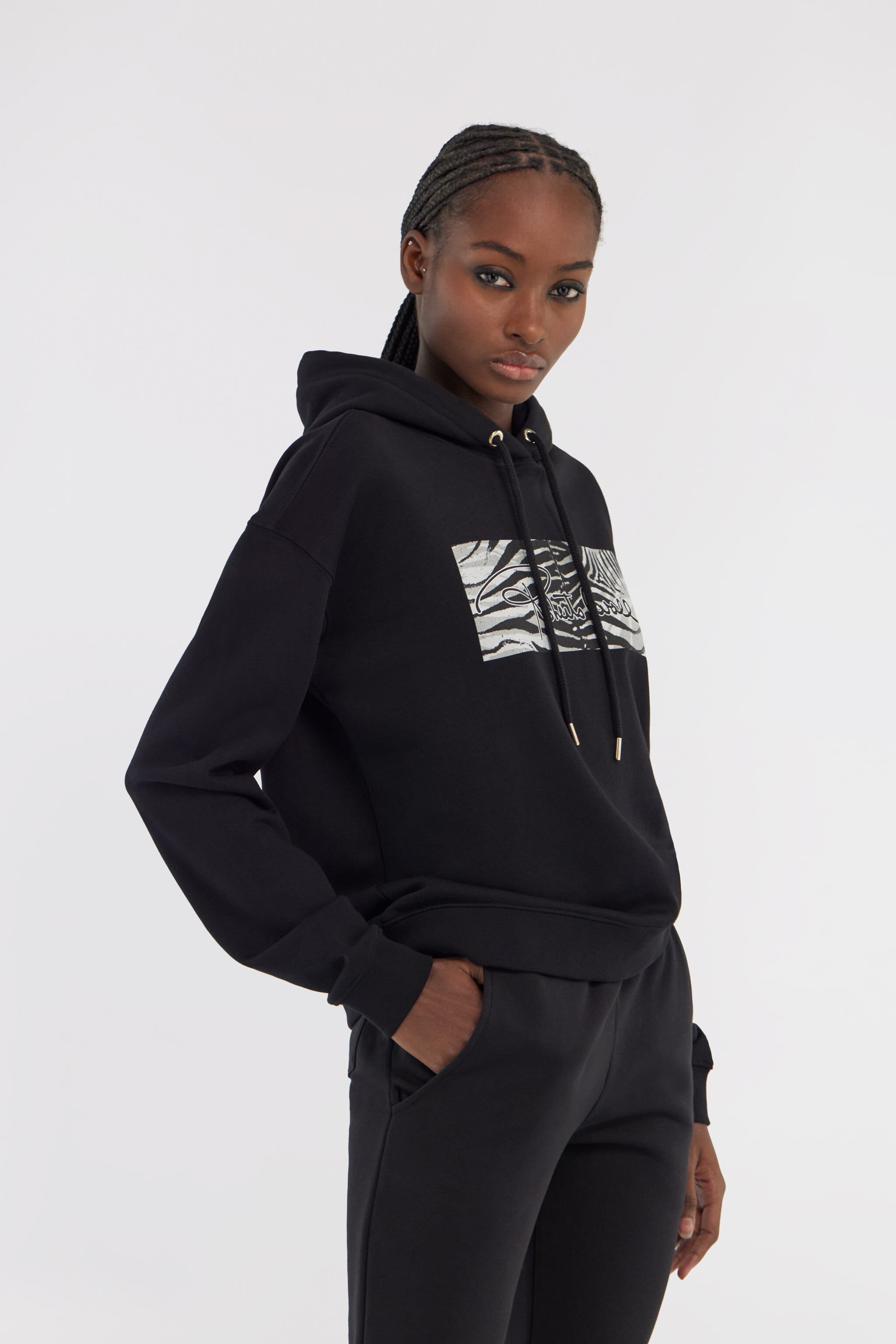 RC Sweatshirt with flag Black NOT68E-CF052