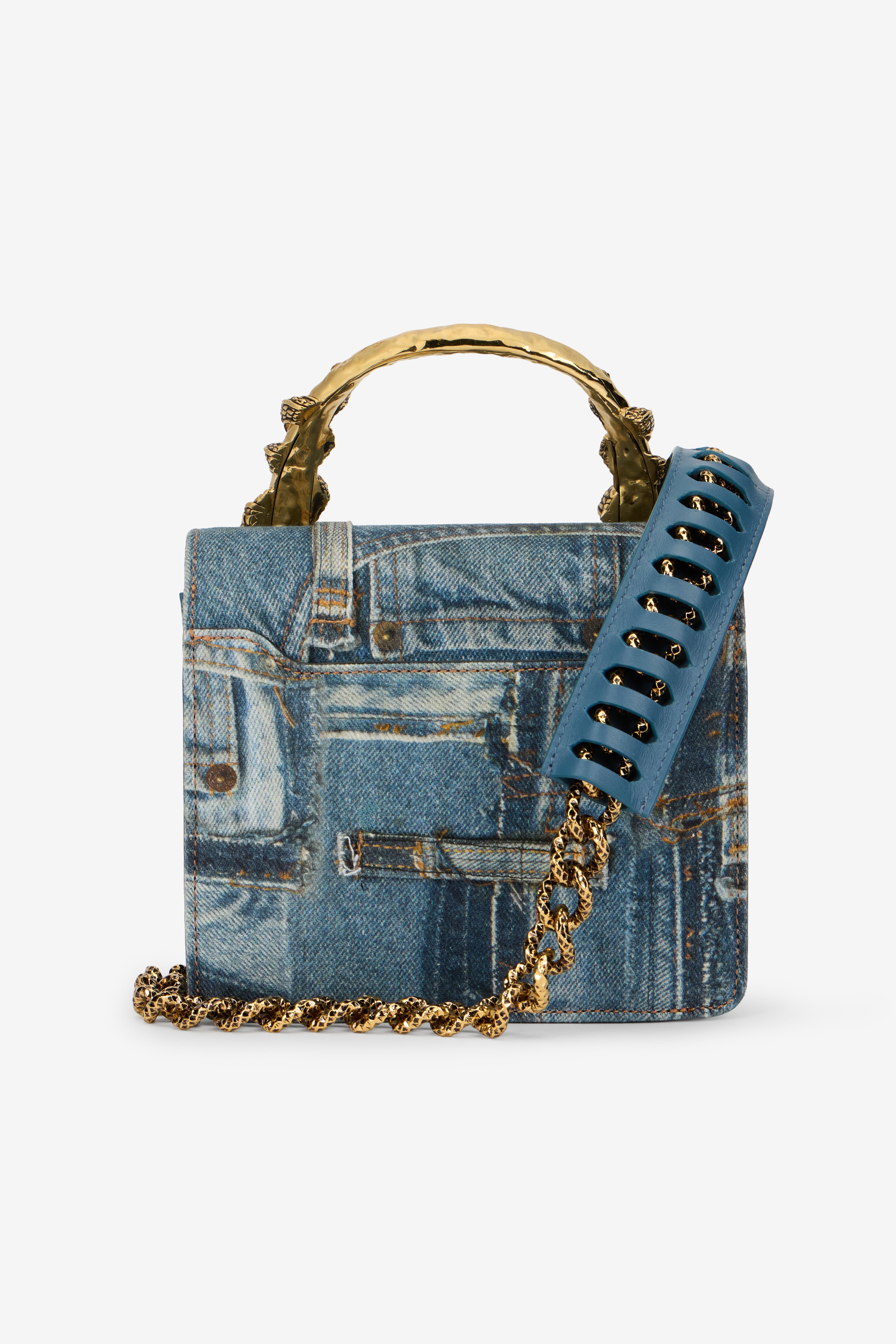 RC Serpentine Bag con Stampa Denim Patchwork JEANS VWB001-DLL01