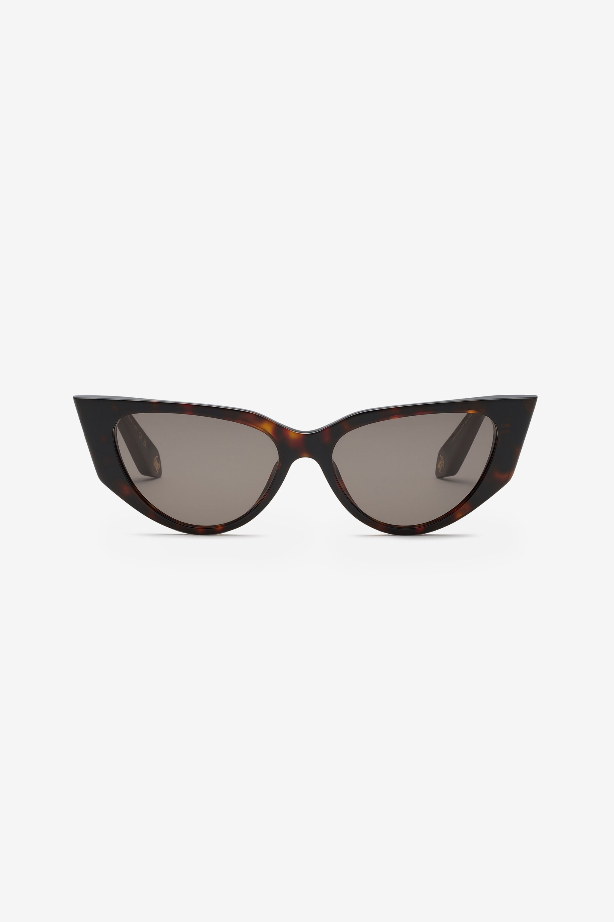 RC Sonnenbrille in Cat-Eye-Form mit Bügeln im Skaleneffekt SHINY BROWN/YELLOW H UALD12-ID207