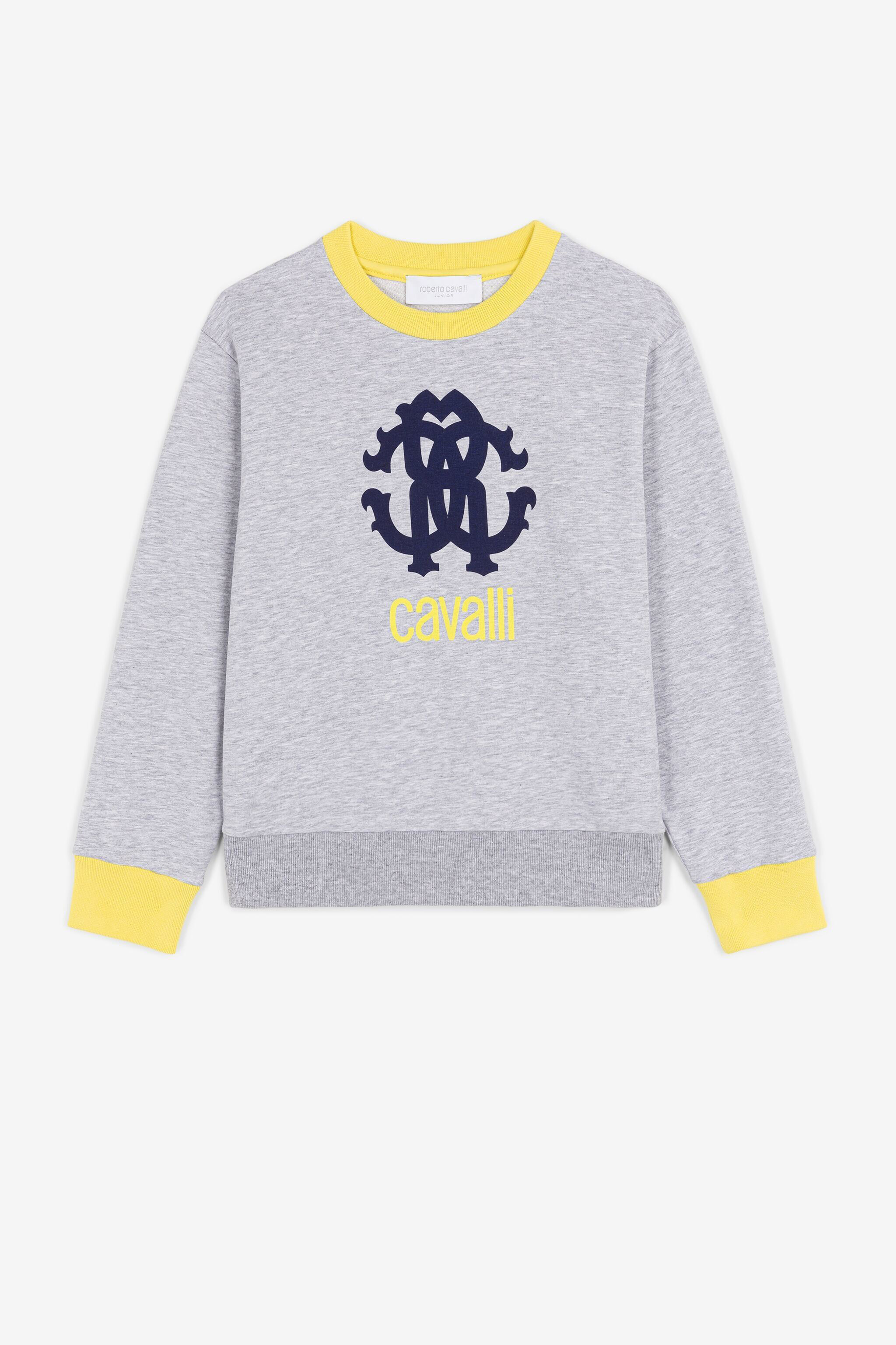 JU Logo-print sweatshirt Gray QJT952-CF050