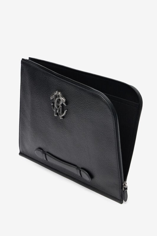 RC Pochette Nera Con Monogram RC BLACK QOB00E-PZO37