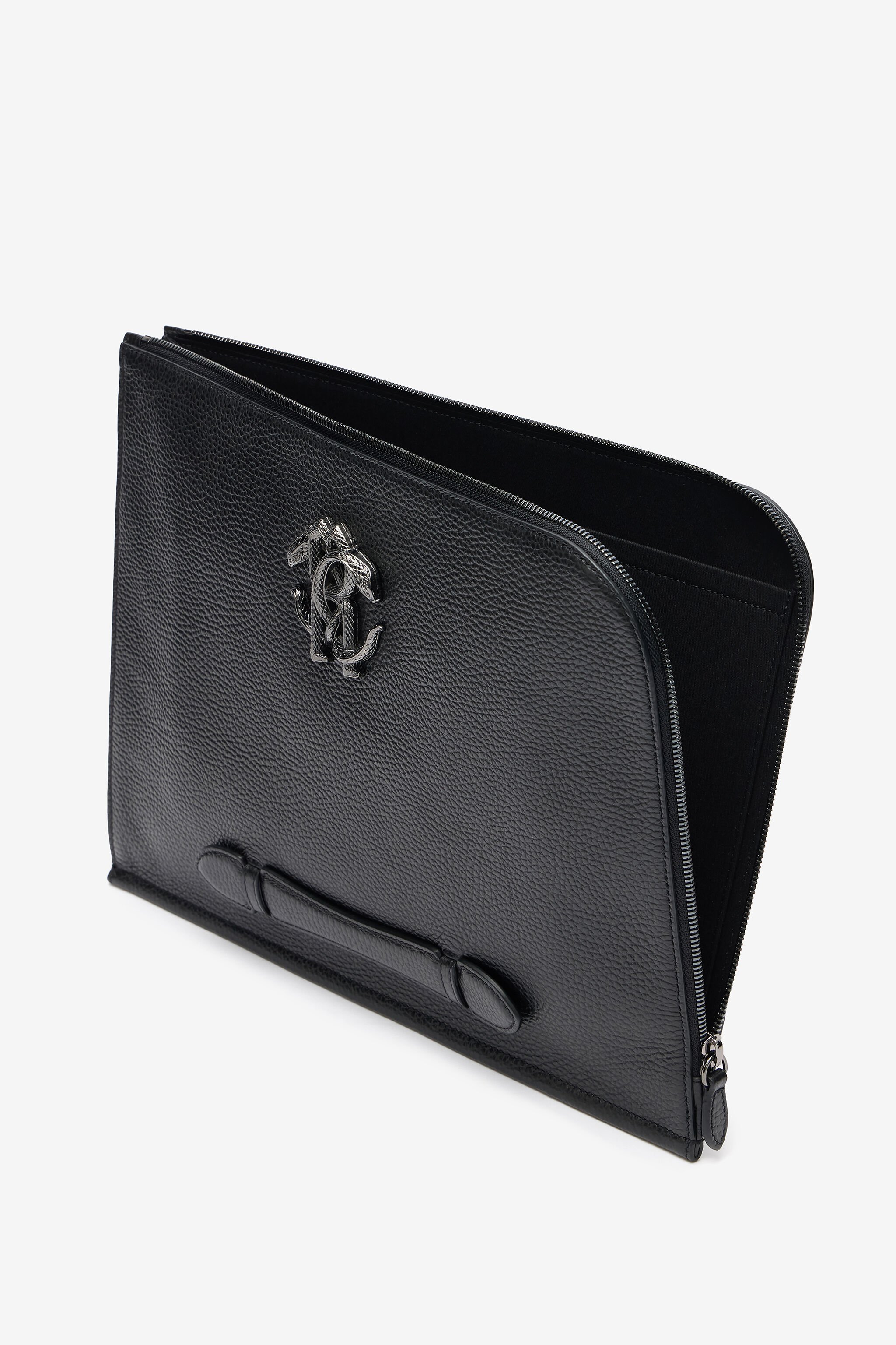 RC Pochette Nera Con Monogram RC BLACK QOB00E-PZO37