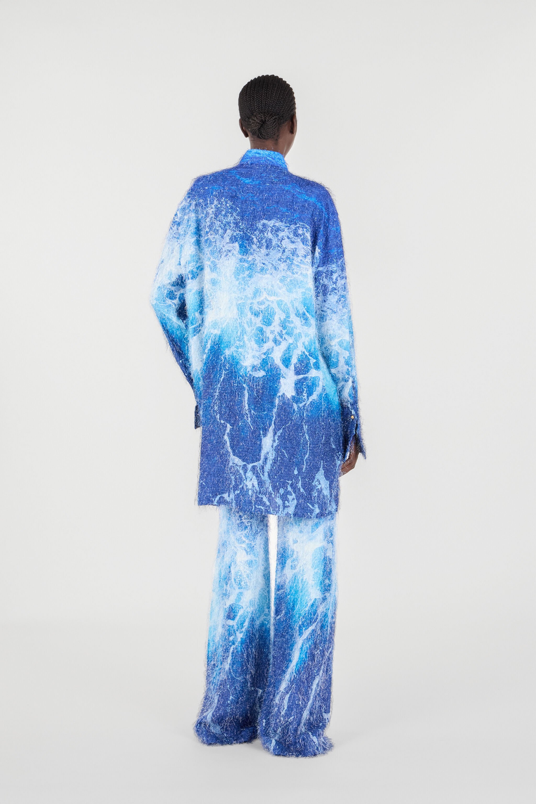 RC Stretto di Messina Print Shirt Blue UWT160-HLN94