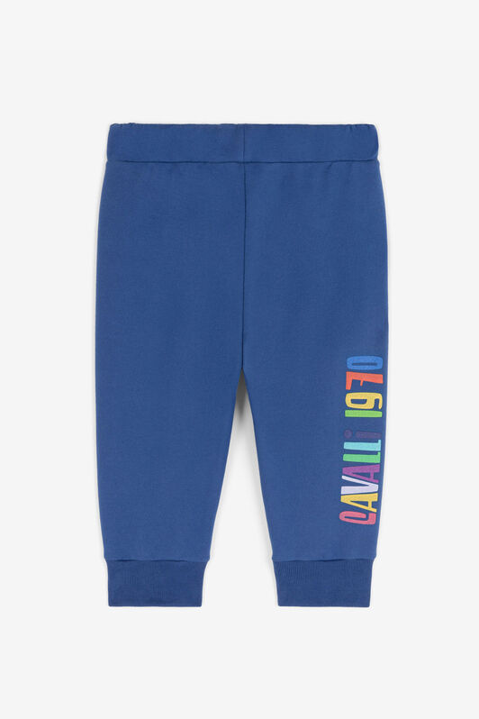 JU Baumwoll-Sweatpants mit Logo-Print JU Baumwoll-Sweatpants mit Logo-Print Blau RJT20D-CF050