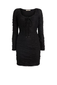 ${brand} Robe en dentelle froncée à lacet ${colorDescription} ${masterID}