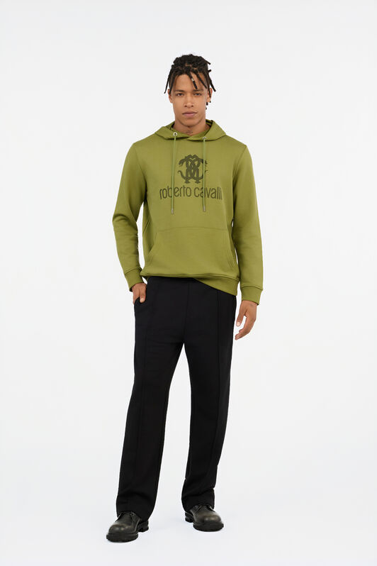 RC Grünes Sweatshirt mit Kapuze und Logo RC Grünes Sweatshirt mit Kapuze und Logo GREEN OLIVE QOT68A-CFU50