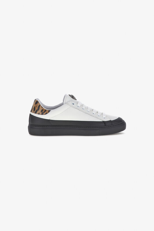 RC Low-top sneakers with Jaguar print White/Black RRS011-PZX90