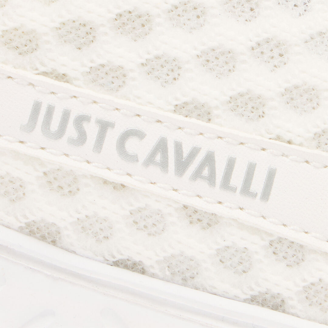 JC Sneakers With Laminated Details White/Silver UFS036-UF358