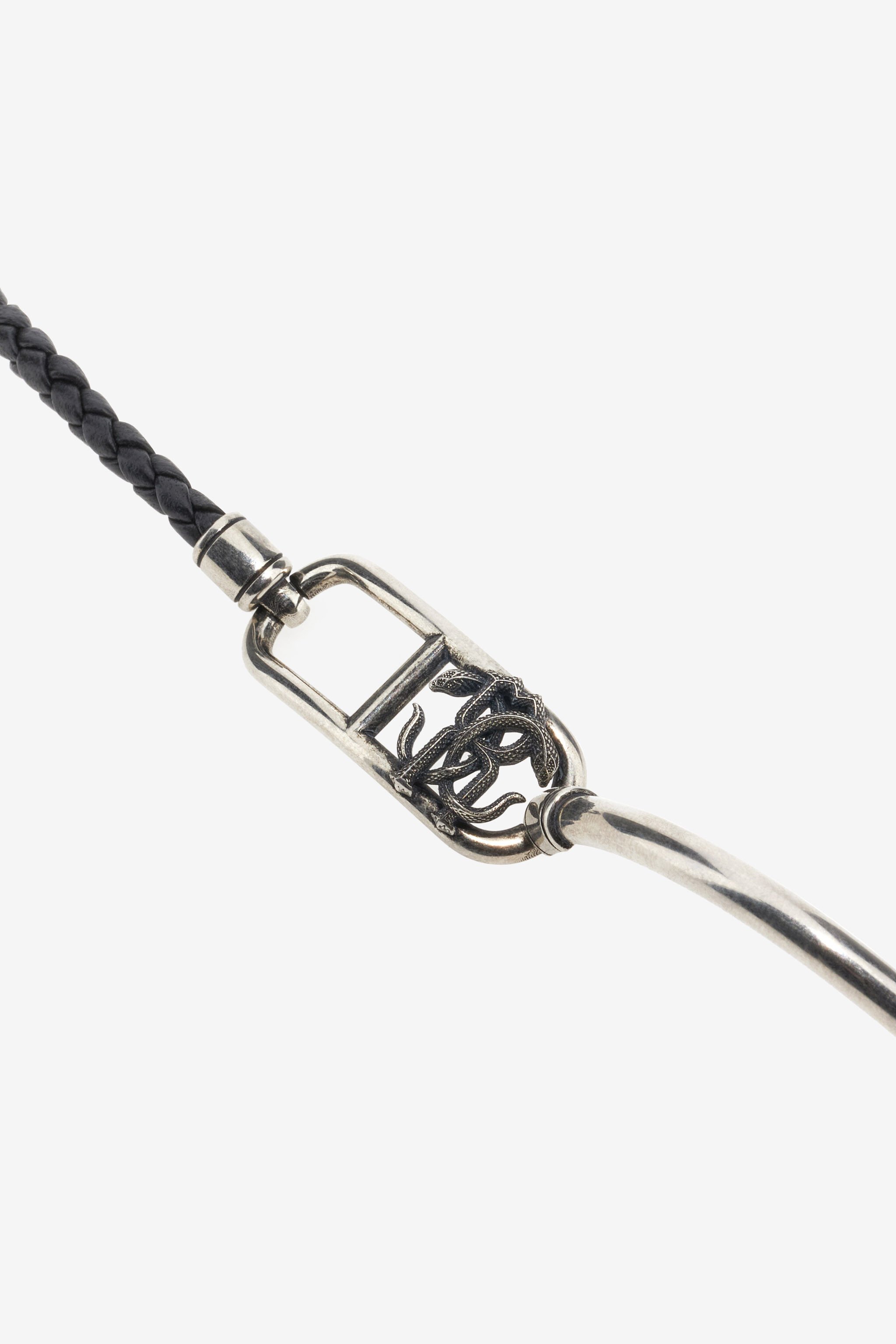 RC Leather bracelet with Monogram RC Negro SRG011-AM007