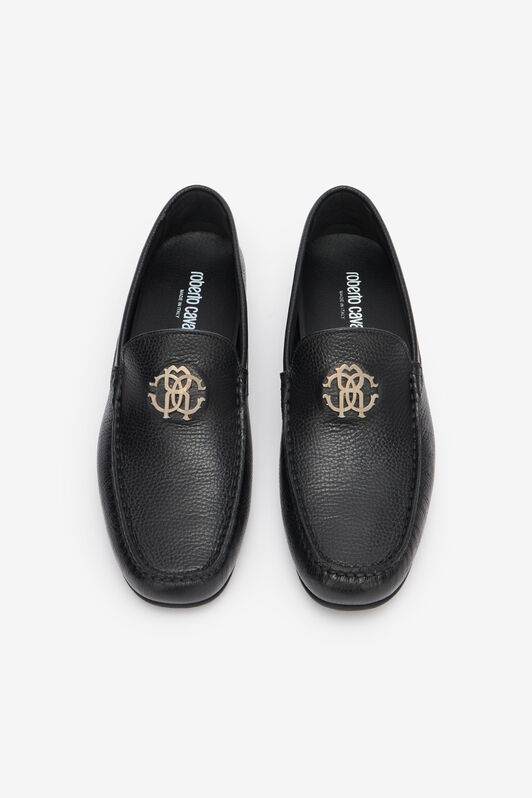 RC Hammered Effect Loafers with RC Monogram RC Hammered Effect Loafers with RC Monogram Negro POS00G-PI001