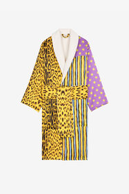 ${brand} Patchwork leopard-print robe ${colorDescription} ${masterID}