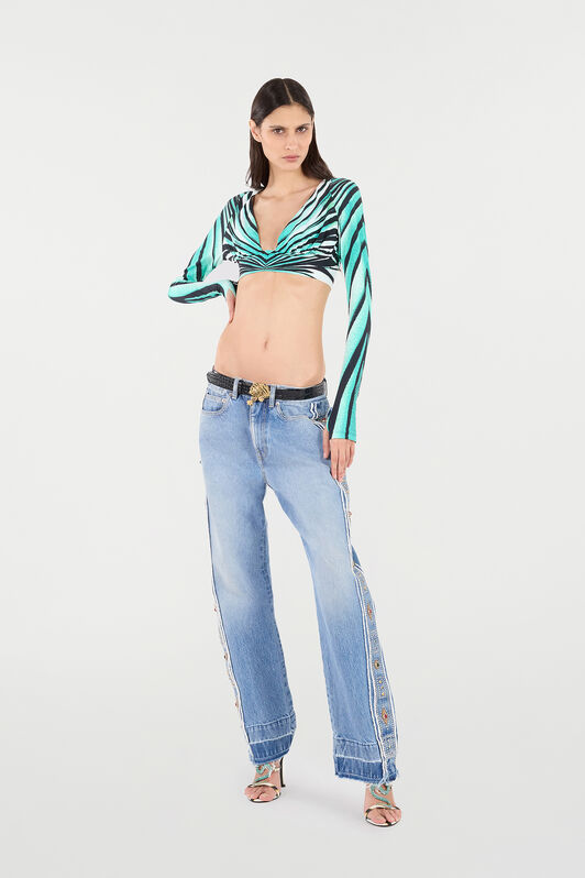 RC Top Imprimé Ray Of Sea Bleu clair VKT603-OOM33