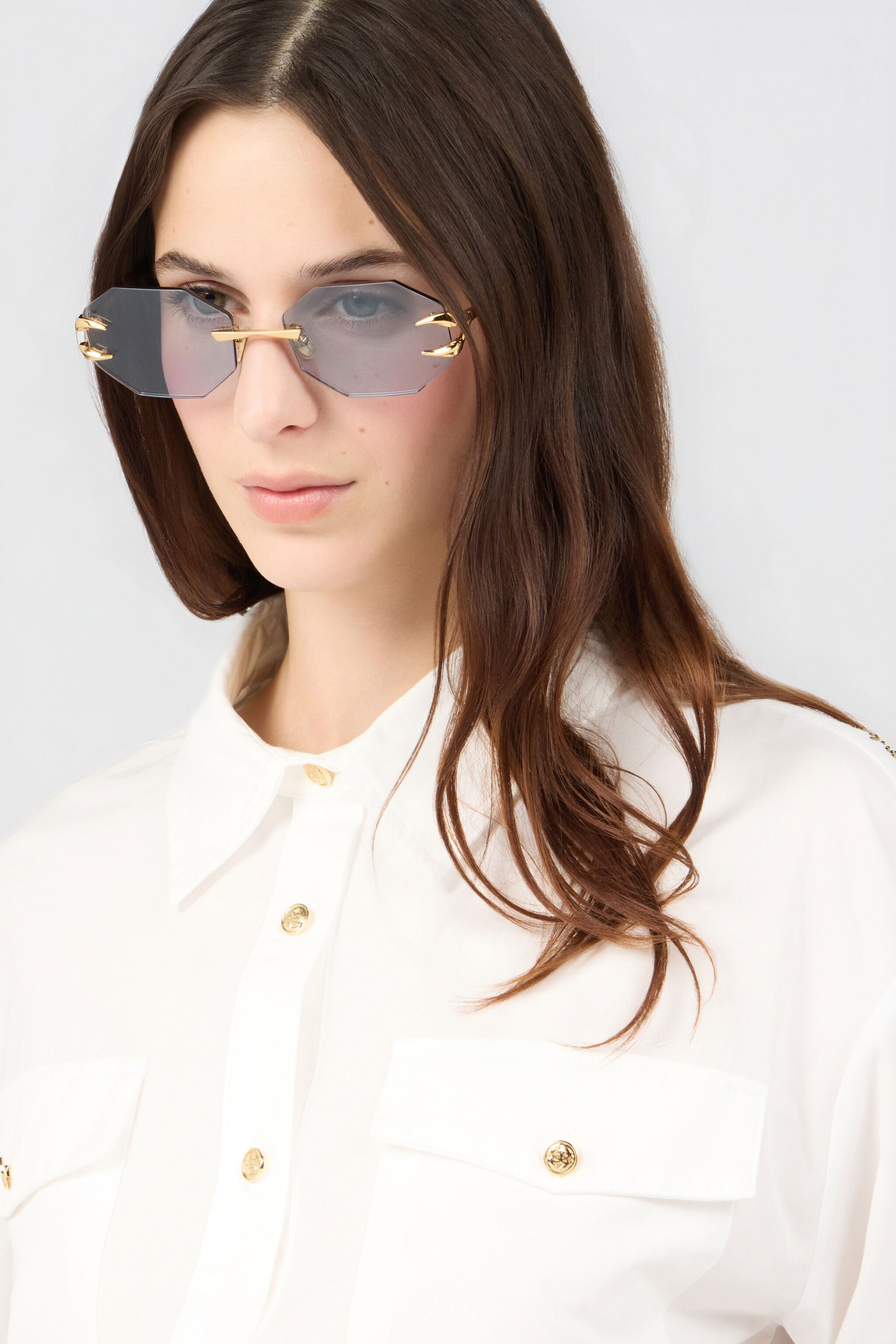 RC Roberto Cavalli Sunglasses Fang Collection YELLOW GOLD PD1327-PD193