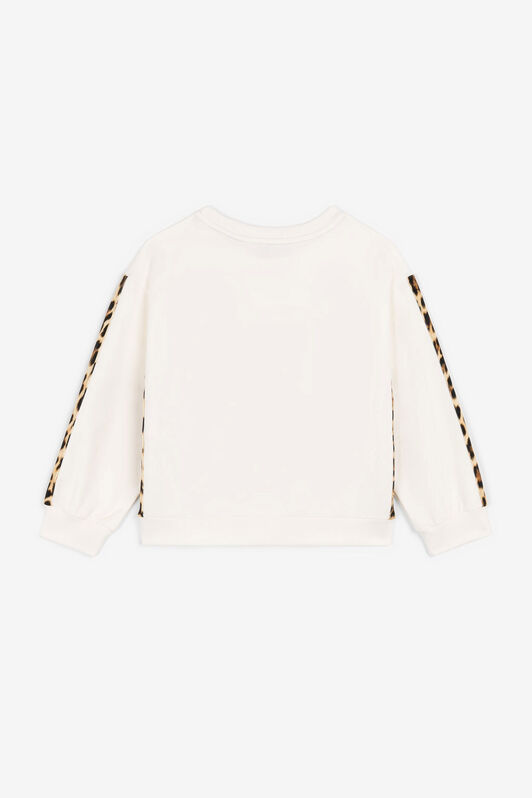 JU Animalier Patchwork-Print Logo Sweatshirt JU Animalier Patchwork-Print Logo Sweatshirt White OJT958-ISA2J