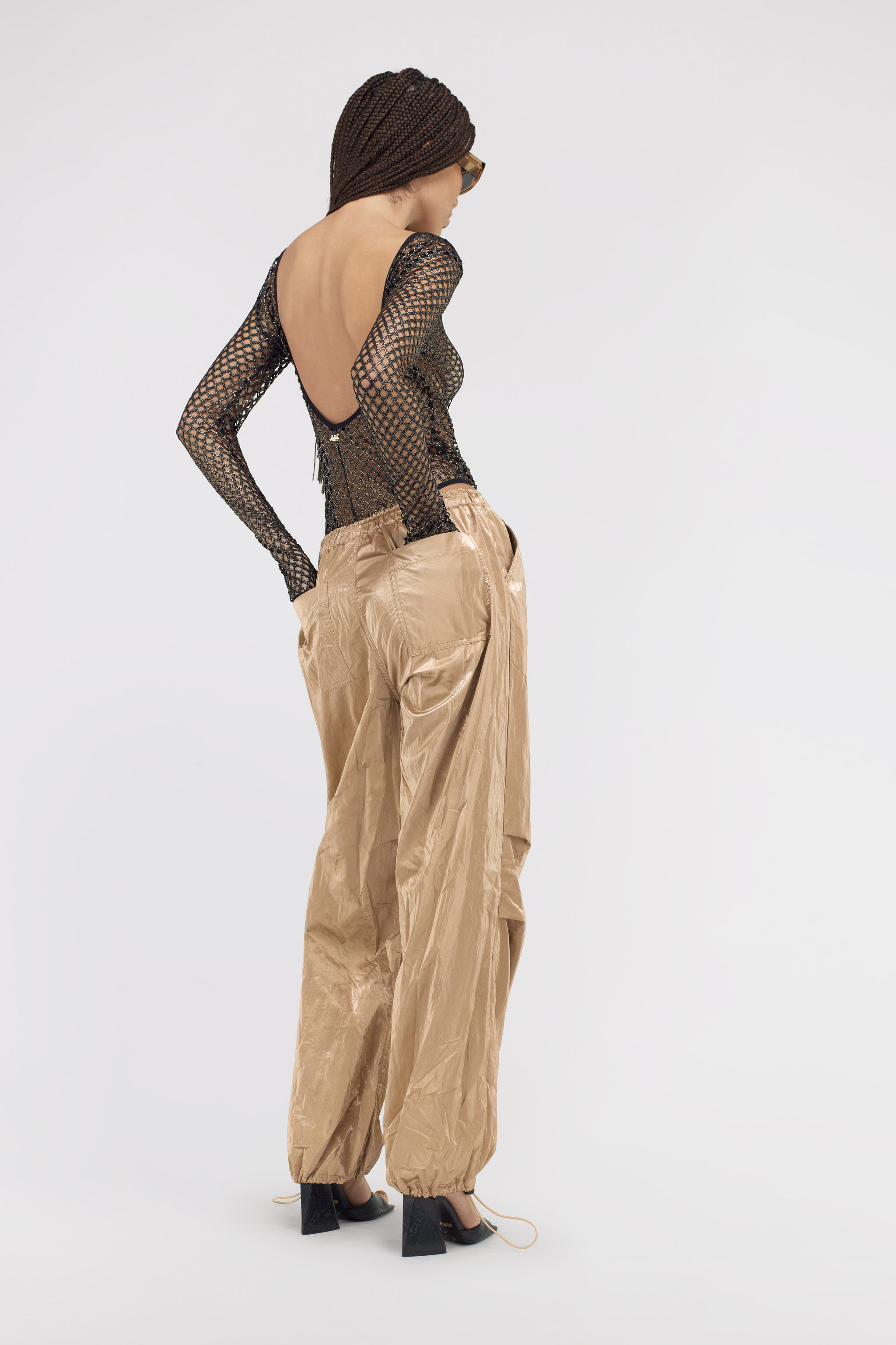 JC Just Cavalli trousers Gold SFT008-SF831