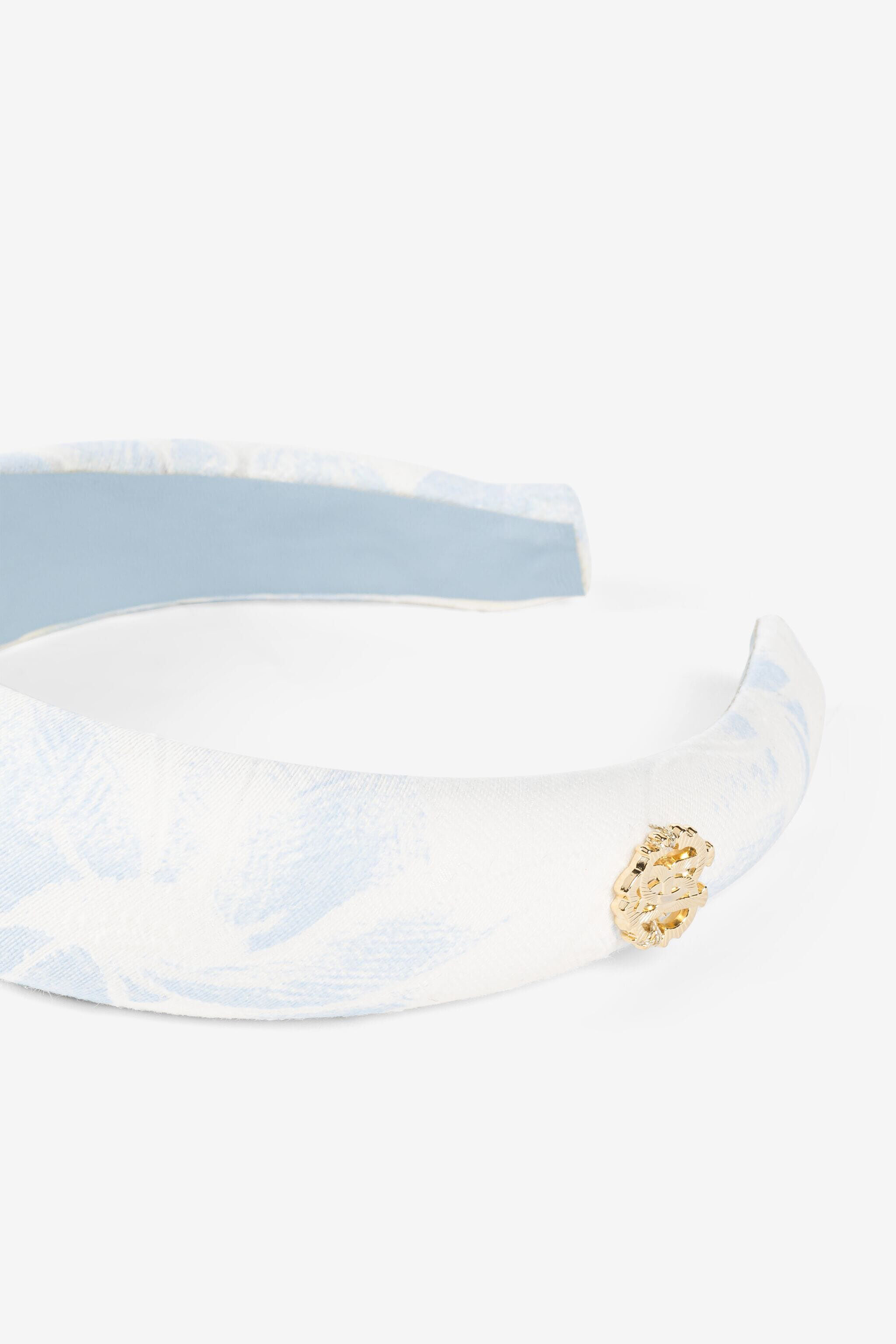 JU Feather-print head band Light blue QJI030-1S001