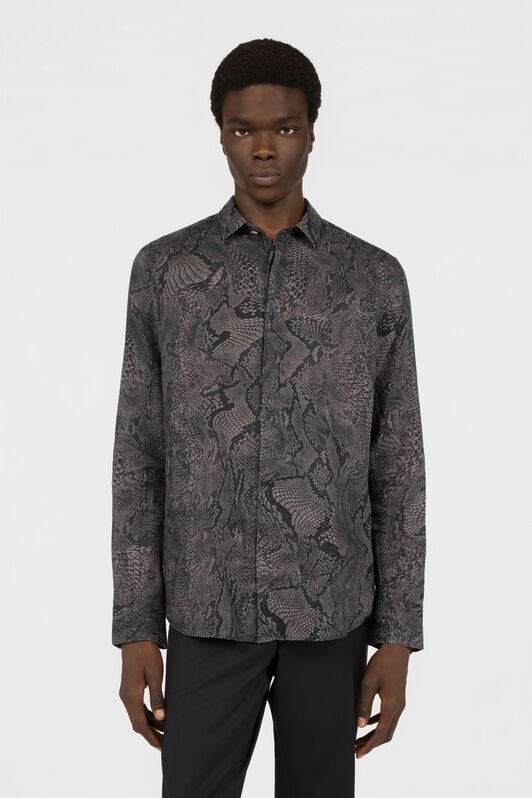 RC Python Print Shirt BLACK SOT70I-LG001