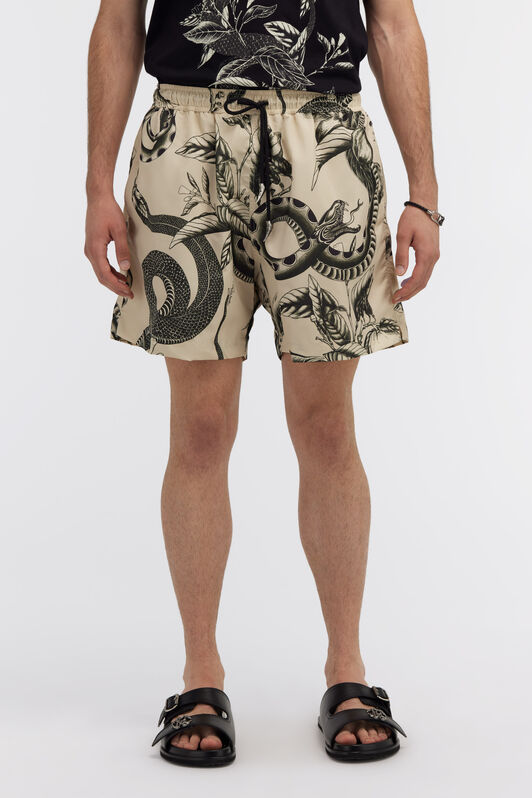 RC Swim shorts with Snake print Marfil SYH00A-5RF74