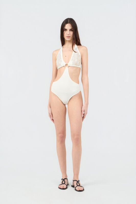 RC One-Piece with Luminous Jaguar Motif RC One-Piece with Luminous Jaguar Motif IVORY SOW00D-4G002