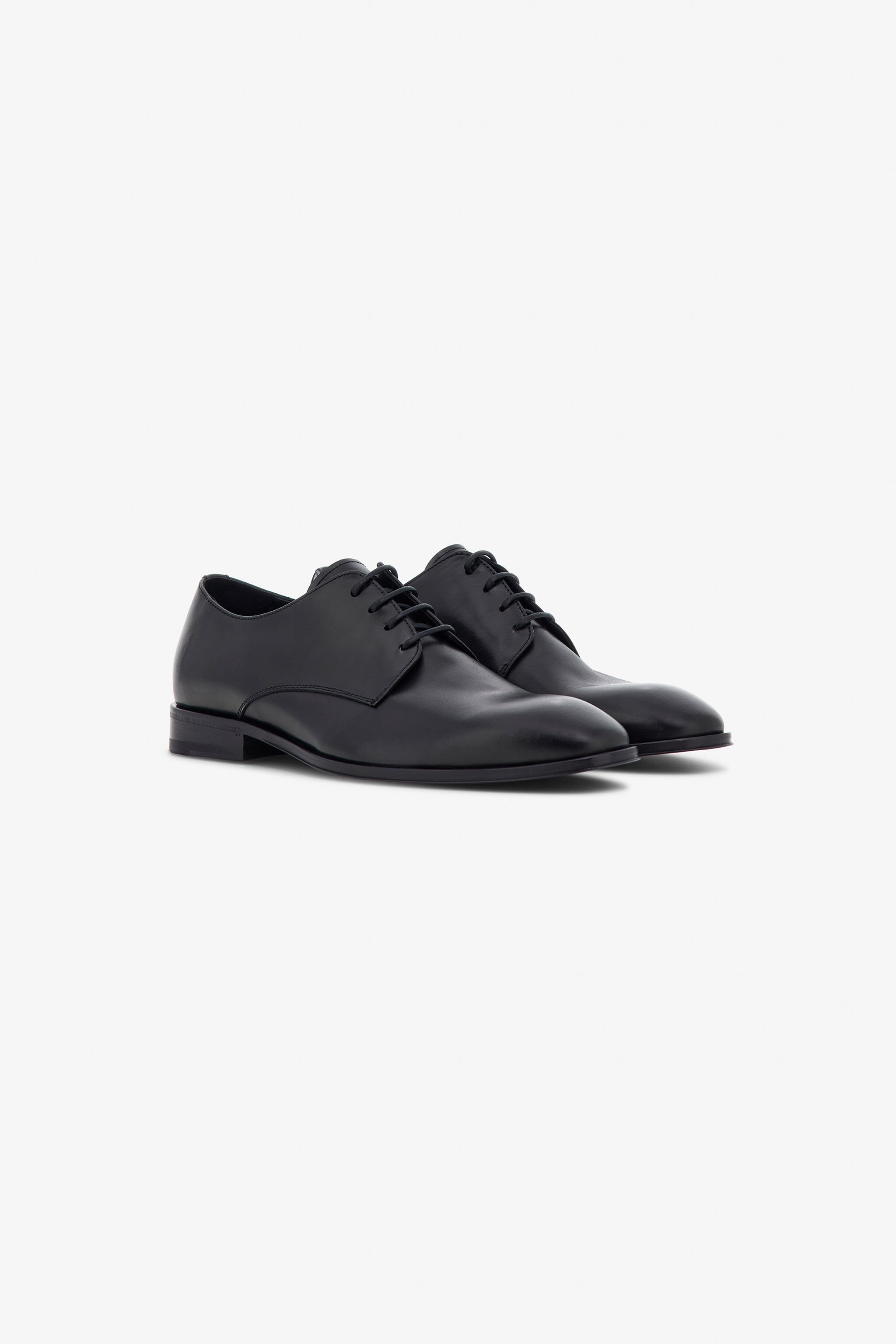 RC Leather Oxford Shoes Black SRS011-PZA84