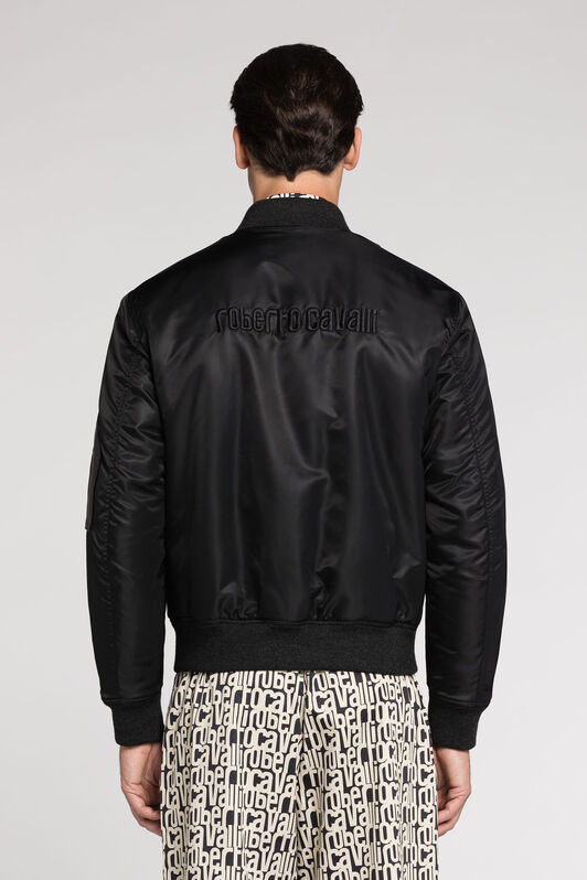 RC Bomber con logotipo bordado Negro RRT406-SB084