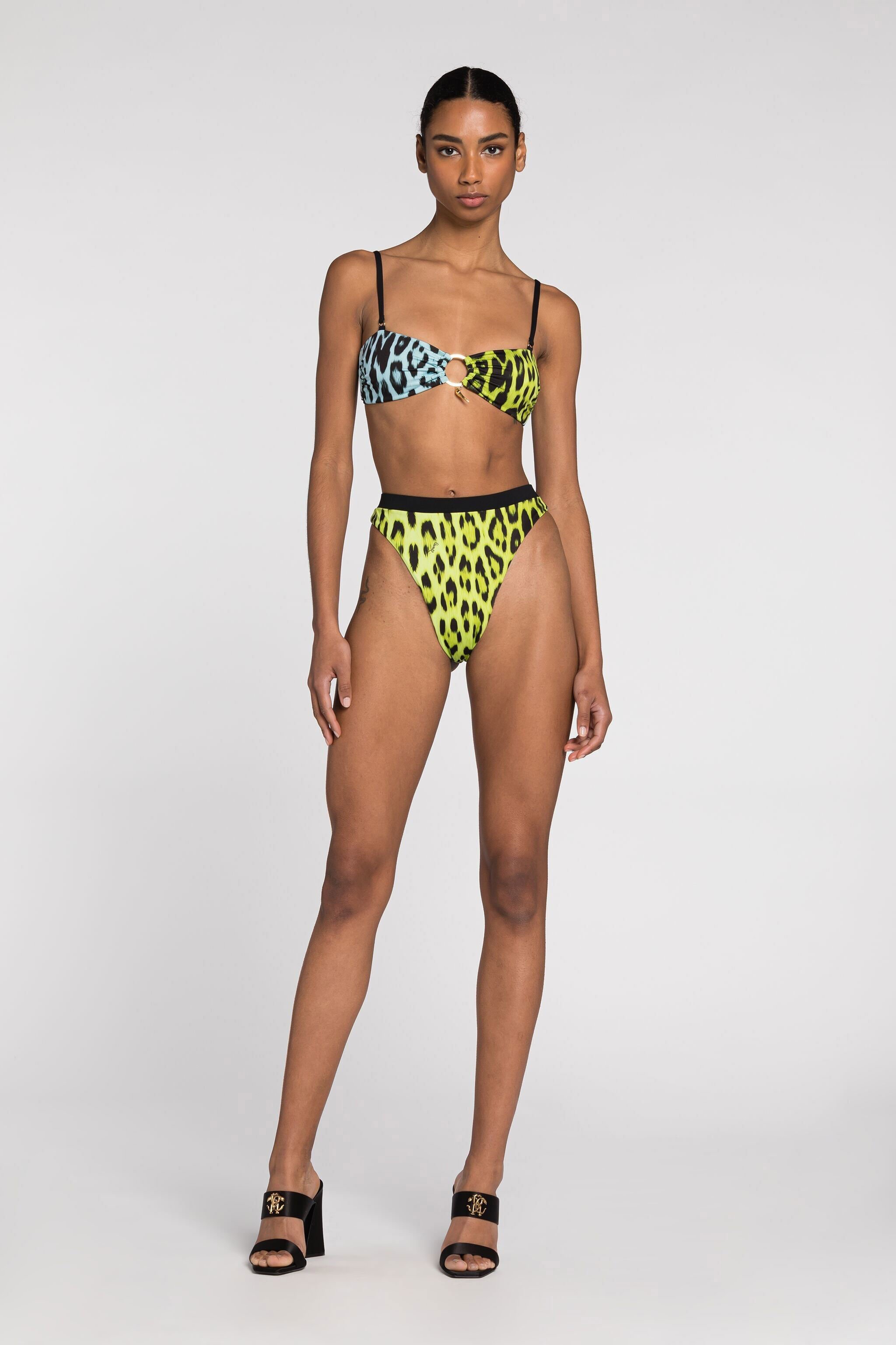 RC Bikini-Slip mit Jaguar-Print Hellgrün QKW00J-LNF53