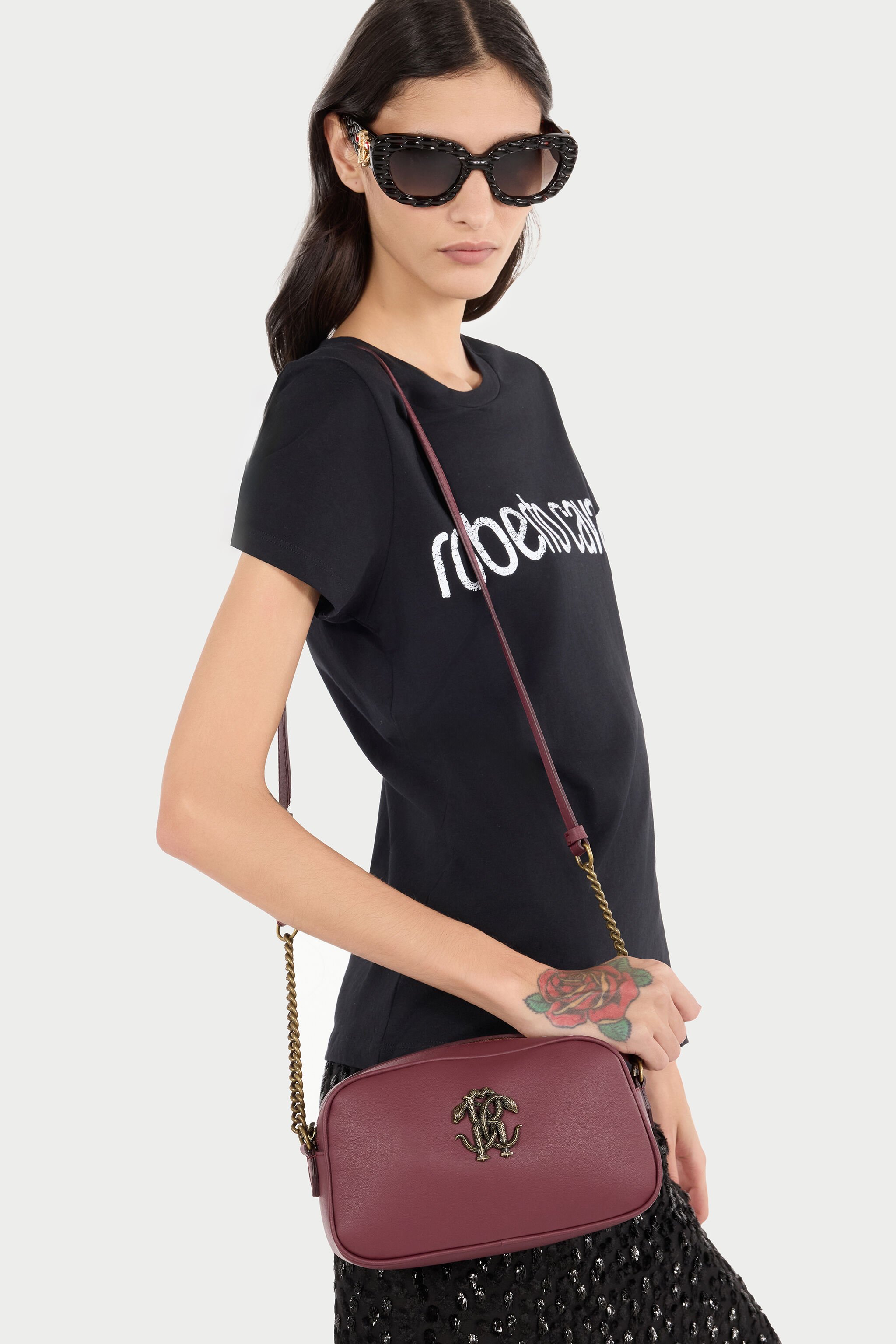 RC Camera Bag Avec Monogramme Mirror Snake BORDEAUX POB00B-PZ796