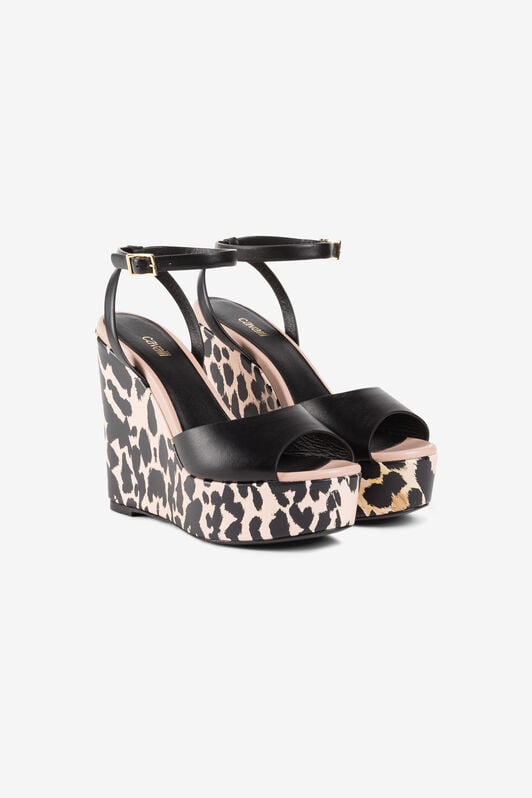 RC Queen Of Sicily-Print Wedge Sandals RC Queen Of Sicily-Print Wedge Sandals ST.QUEEN OF SIC./ORO OKS007-PZB13