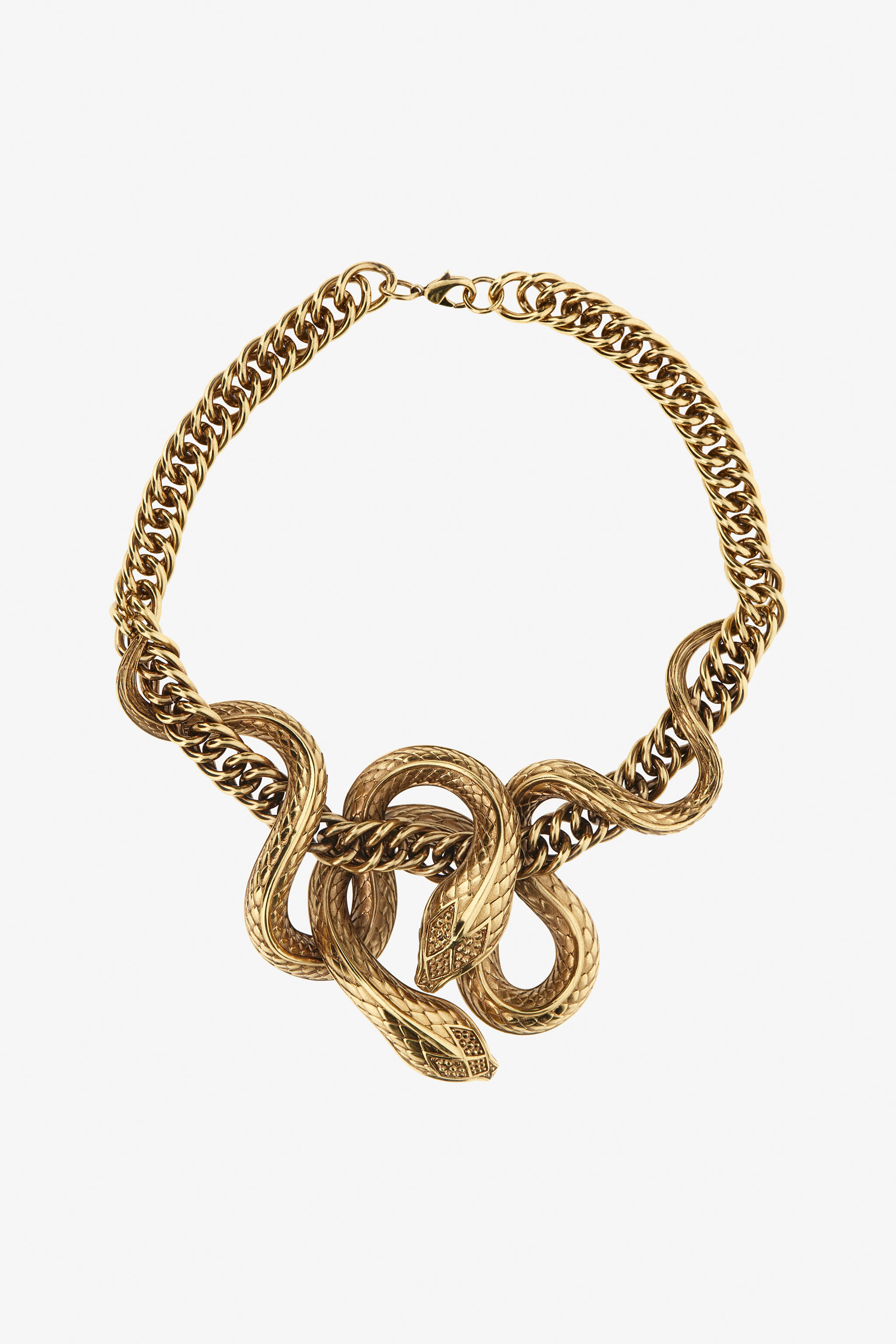 Snake Necklace in ORO VECCHIO for Women Roberto Cavalli