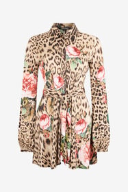RC Mini Dress Jaguar Roses Print NATURAL XQT108-JRT24