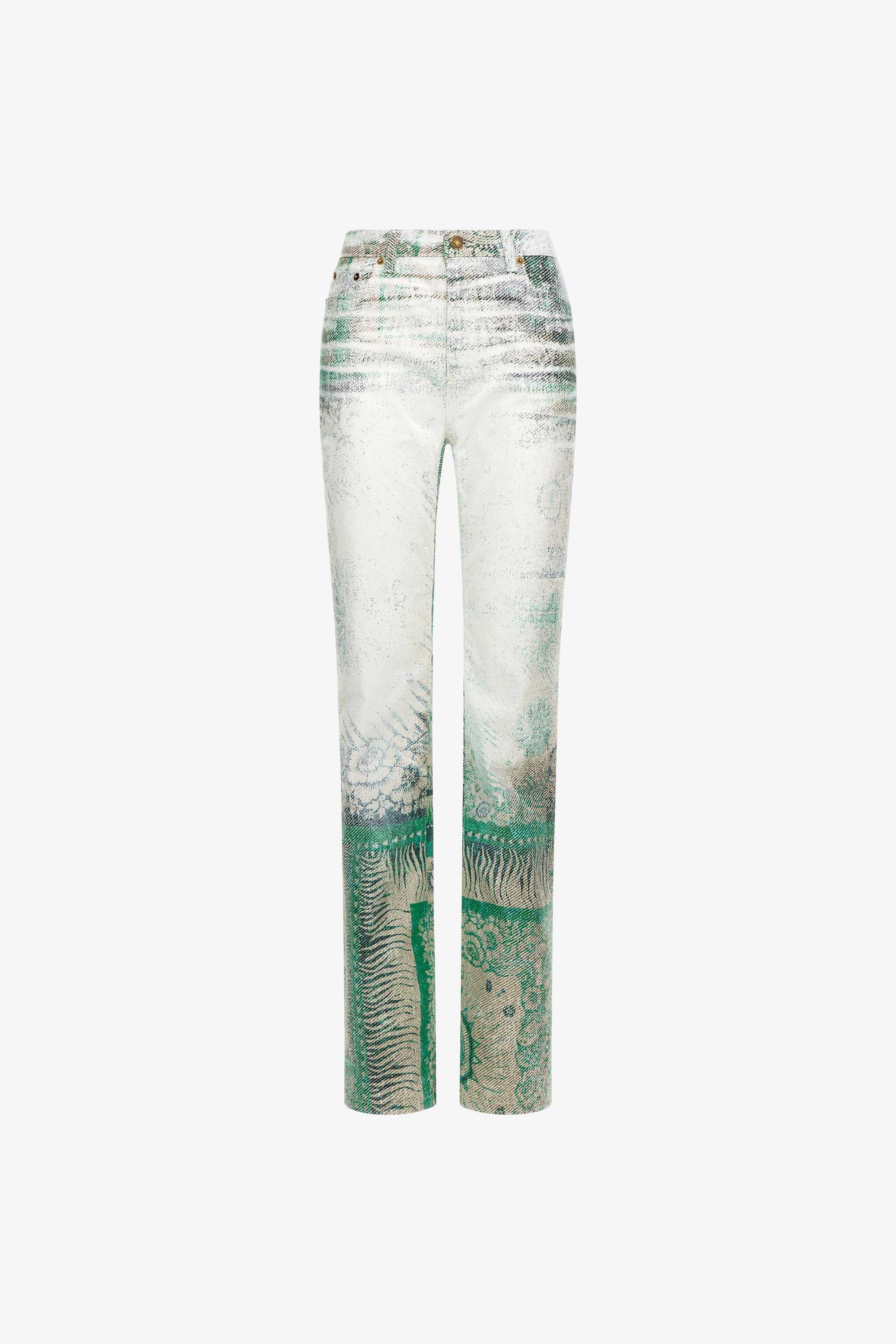 RC Bandana Print Jeans Green TKJ218-DAN11