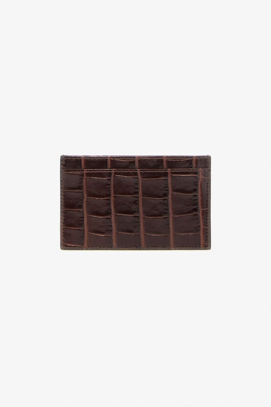 RC Brown Leather Card Case Dark brown TKA005-PZ975