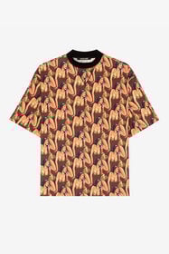 RC Graphic-Print Cotton T-Shirt Brown RRT62I-3PH24