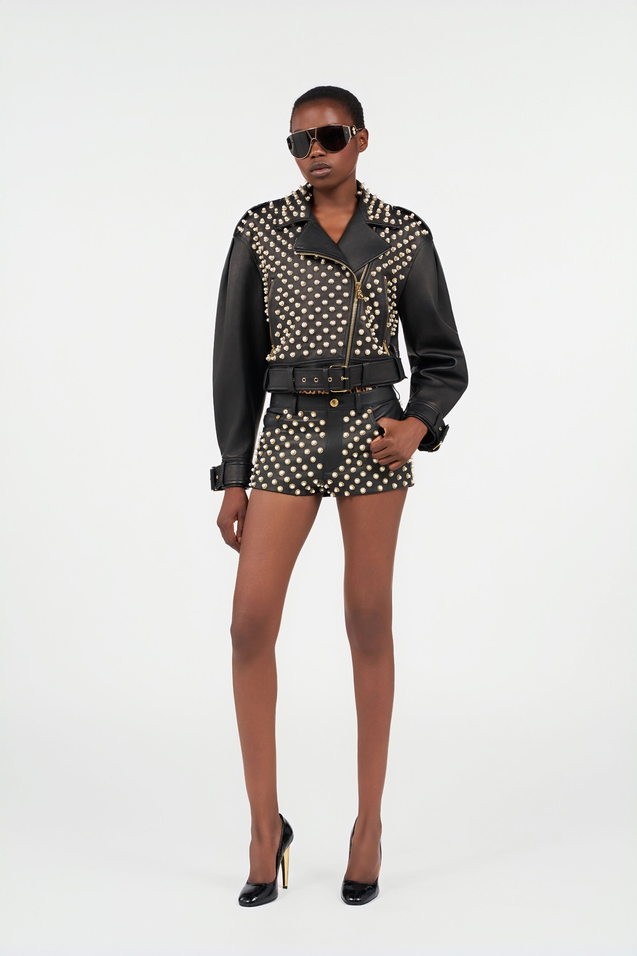 RC Leather Shorts RC Leather Shorts BLACK WKP200-PN001