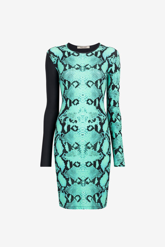 RC Python-Print Dress RC Python-Print Dress Light blue PKT10L-LNE38