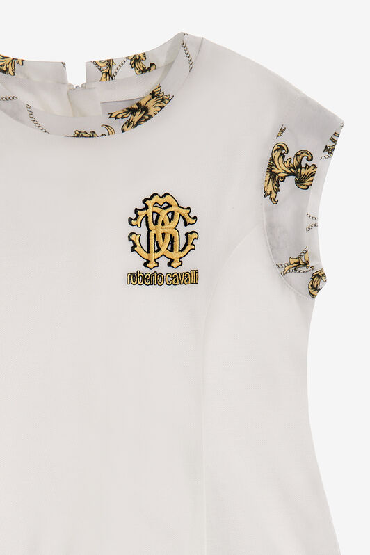 JU RC Monogram dress White SJT130-KB003
